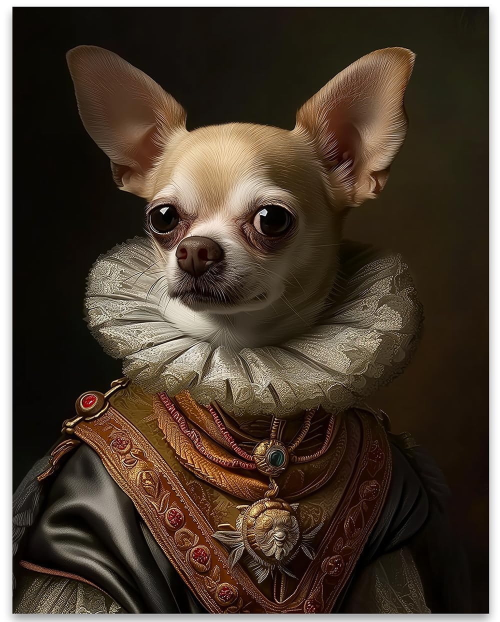 C*a様 Chihuahuaページ Amazon.com: Sir Yap-a-Lot Chihuahua Portrait - 28x36 Poster