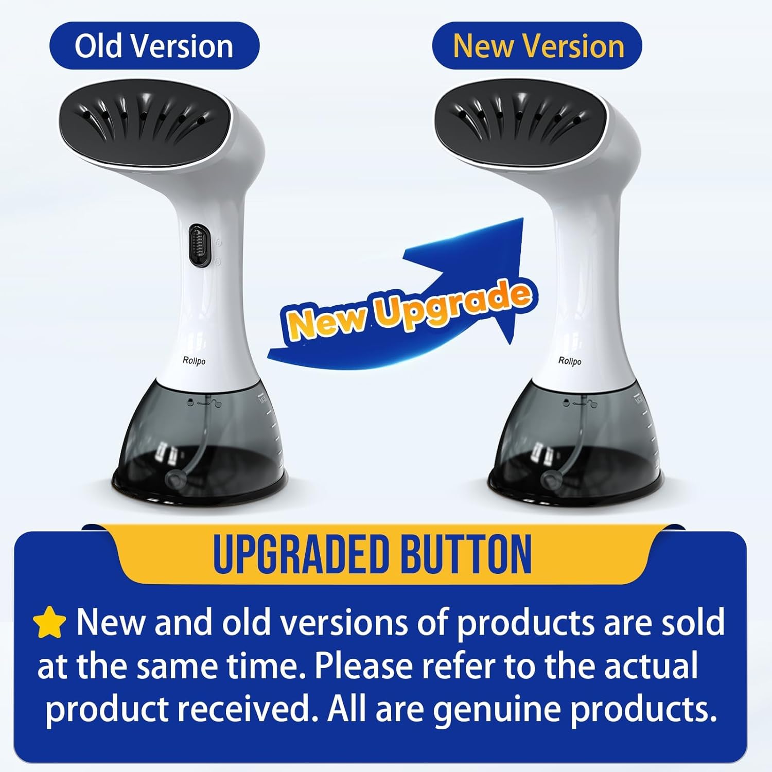 Steamer for Clothes 1350W, Clothes Steamer for Home, Office, Travel, Upgraded 400ML Large Capacity Water Tank, Wrinkle Remover - Image 2