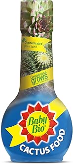 Baby Bio Cactus Food, 175ml - Liquid Concentrate Fertiliser - Specially formulated for Cacti - Healthy Growth and Vibrant Flowering - Strengthens Plant Spines for Added Resilience - Makes up to 70L