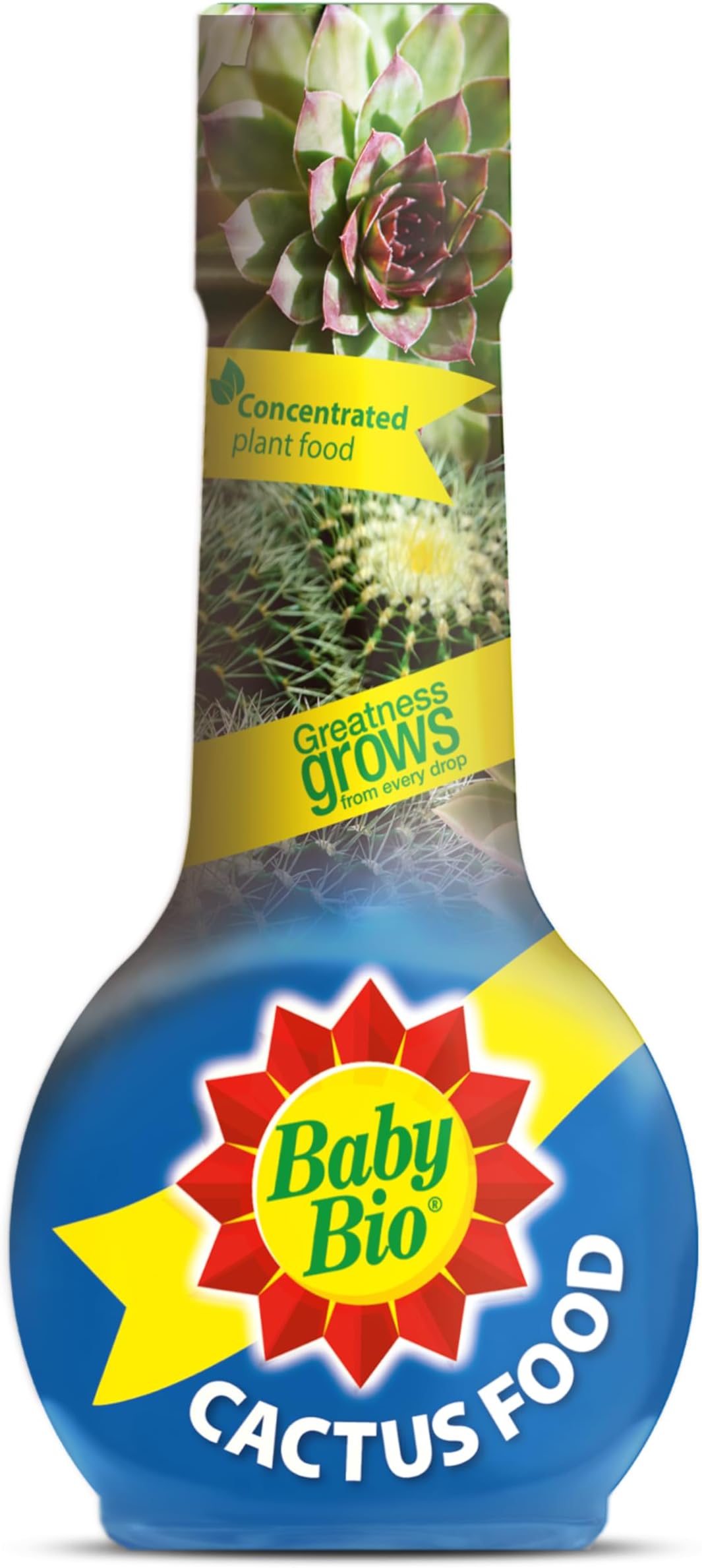 Baby Bio Cactus Food, 175ml - Liquid Concentrate Fertiliser - Specially formulated for Cacti - Healthy Growth and Vibrant Flowering - Strengthens Plant Spines for Added Resilience - Makes up to 70L