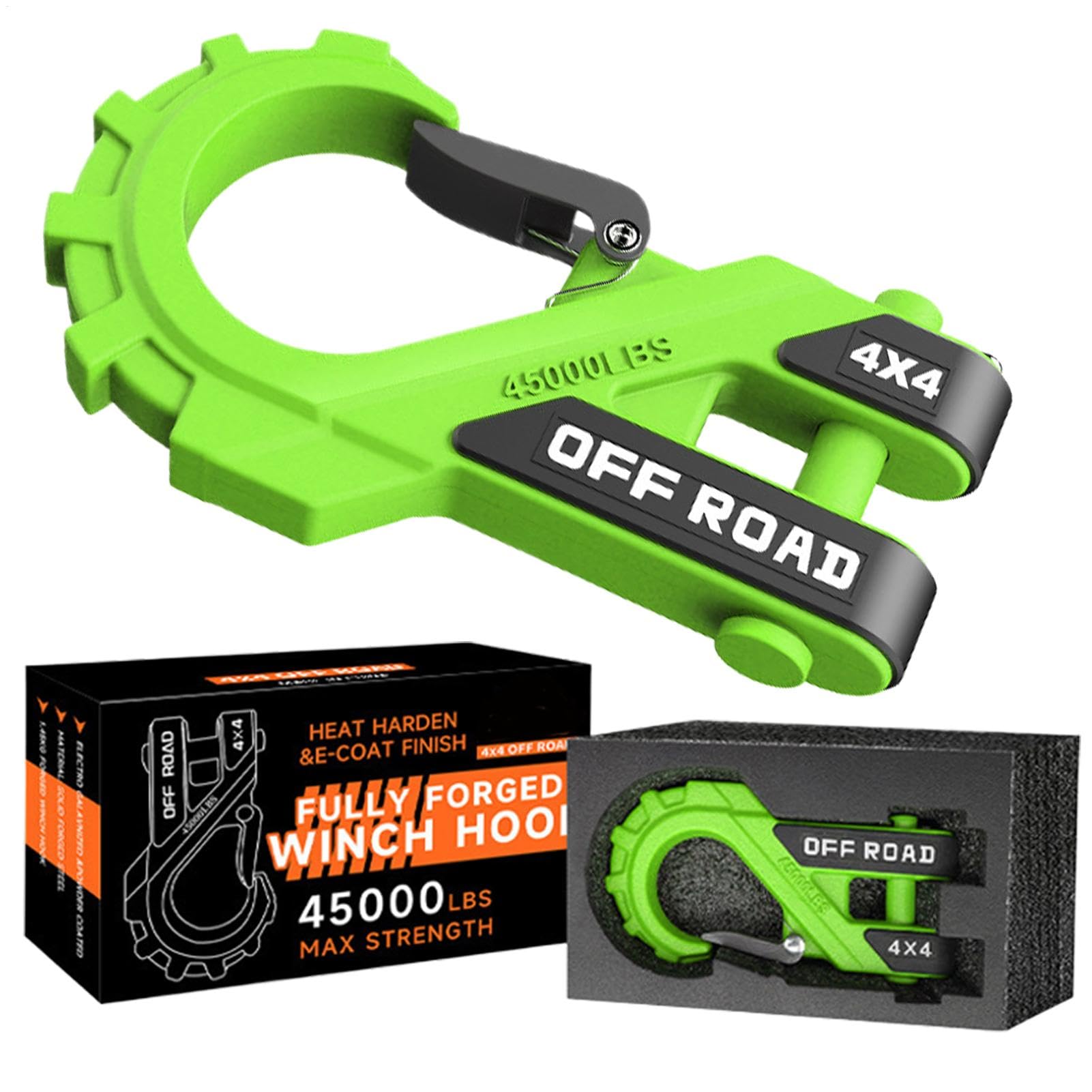 Steel Car Tow, Tow Cluster Hooks, Rugged Clevis Hook, Grab Hook 20 tonów, przyczepy Clevis Hooks, Tow Hook Steel, Heavy Duty Hook, Clevis Grab Hook, Car Winch Hook for Most Vehicles