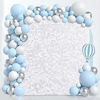 Vista 207 de 36 Panels Giltter Wall Backdrop Pink Shimmer Wall Backdrop for Party Wedding Birthday Engagement Bachelorette Parties Anniversary Decoration