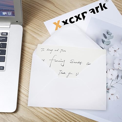 Vista 75 de 200 sobres de invitación imprimibles A6 de 4.75 x 6.5 pulgadas, sobres de papel blanco autosellados de 120 GSM para invitaciones, papeles, fotos