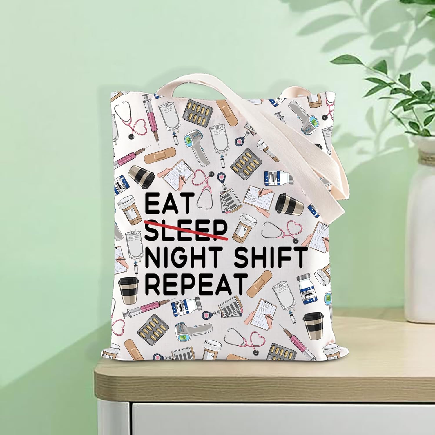 FOTAP Nurse Gift Night Shift Nurse Tote Bag Nurse Appreciation Gift Emergency Room Nurse Handbag Graduation Gift - Image 7