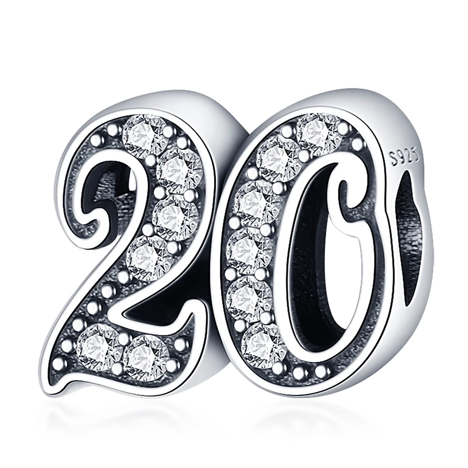Pendentifs Charm compatibles avec toutes les marques, pour anniversaire perles originales et charmantes en argent 925perle porte-bonheur pour maman cœur famille Noël femme