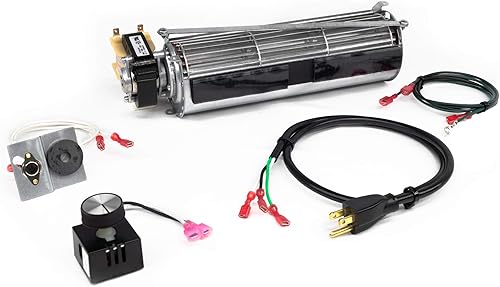Miniatura 2 de GFK4 Kit soplador de chimenea para Heatilator, Majestic, CFM, Vermont Castings, Monessen; Rotom # HBRB74K.