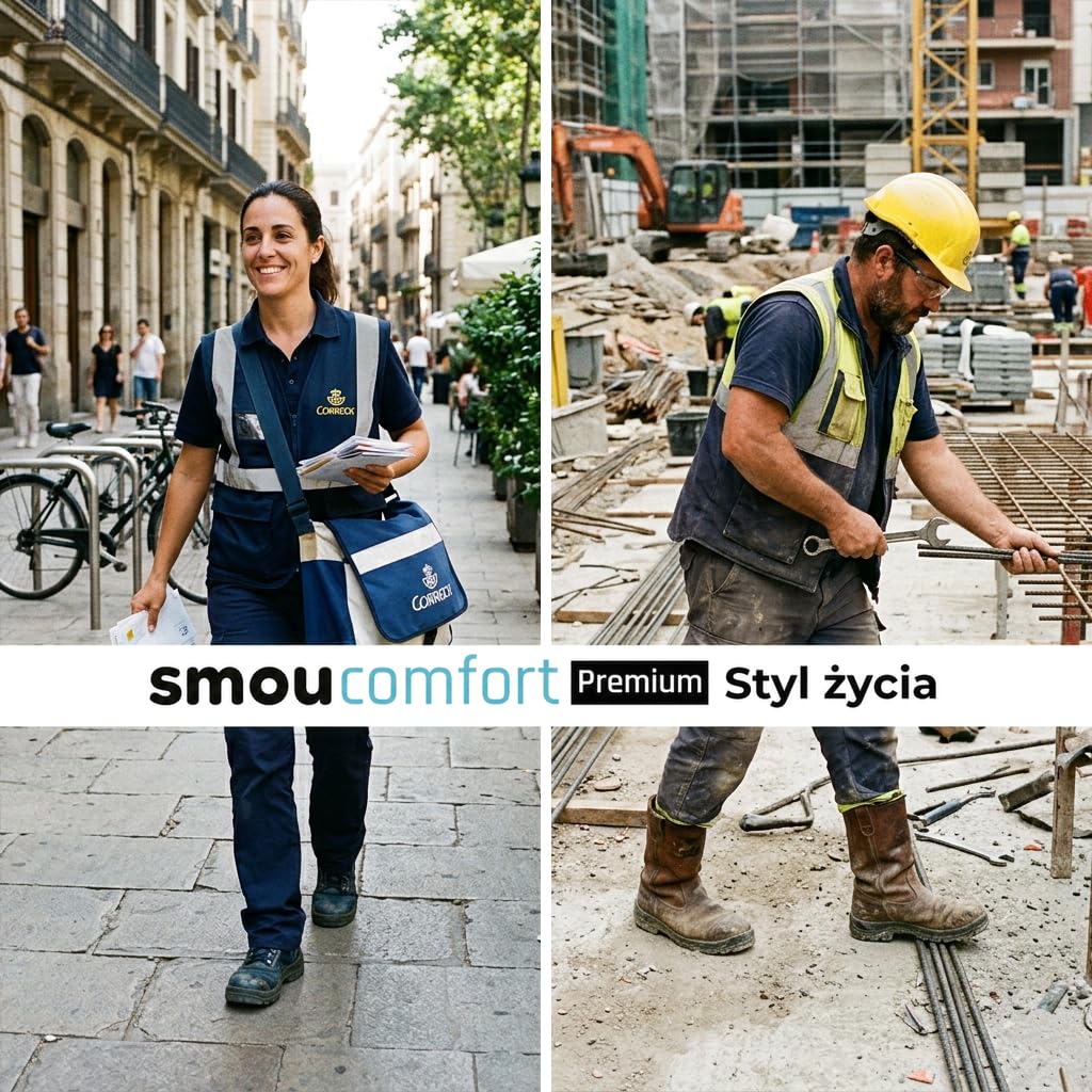 SMOU Wkładki Comfort Premium z Lekką Podporą Łuku i Stabilizacją