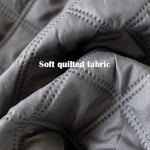 Miniatura 6 de ARYURBU Funda protectora de colchón impermeable de tamaño matrimonial, color morado, funda acolchada con bolsillo profundo, para niños, adultos,