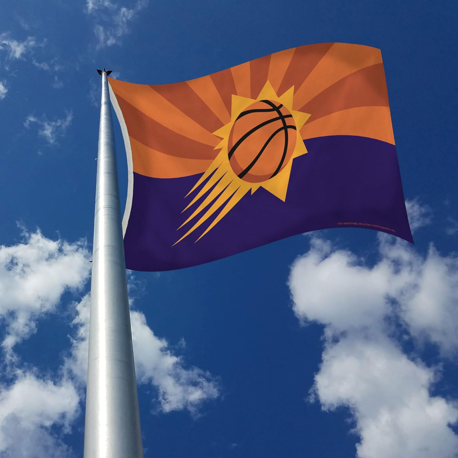 Rico Industries NBA Phoenix Suns Retro 3' x 5' Banner Flag 3' x 5' Banner Flag Single Sided - Indoor or Outdoor - Home Décor