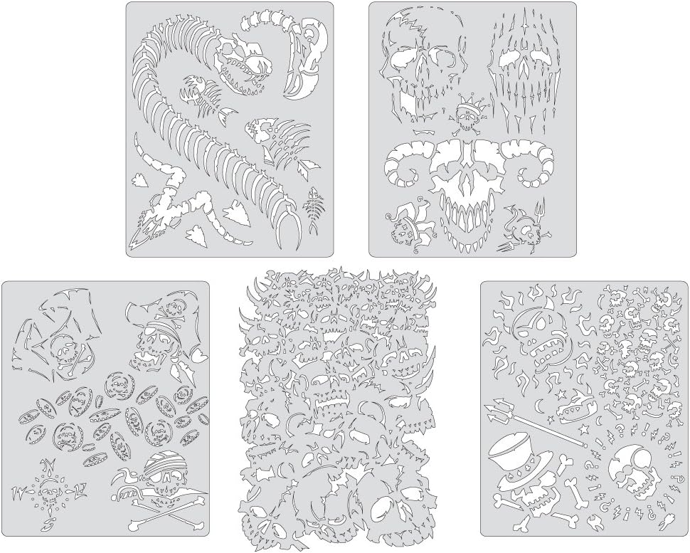 Artool Freehand Airbrush Templates, Curse Of Skullmaster Set