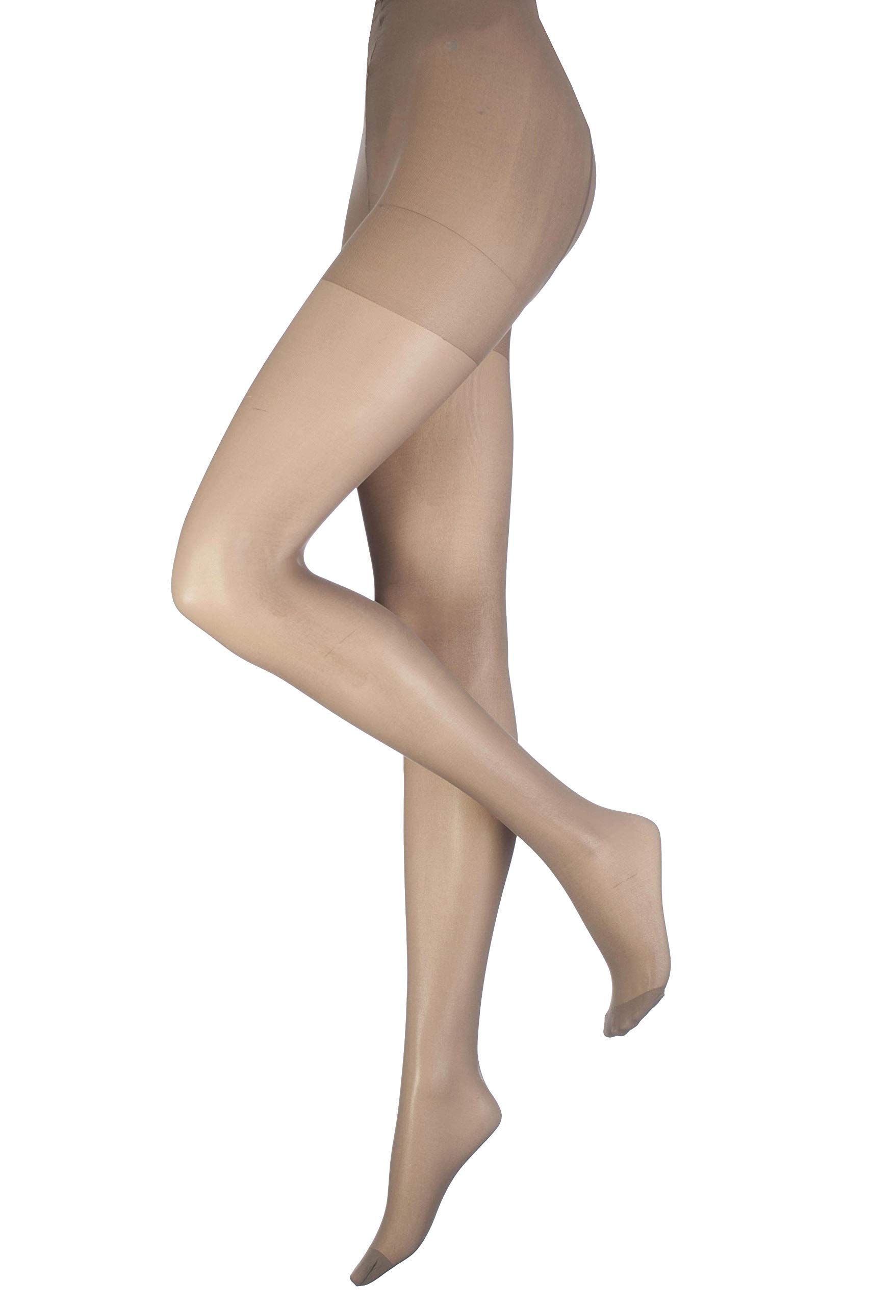 Pretty Polly Sensation Curves 15 Denier Ladder Resist Tights - XX-Large