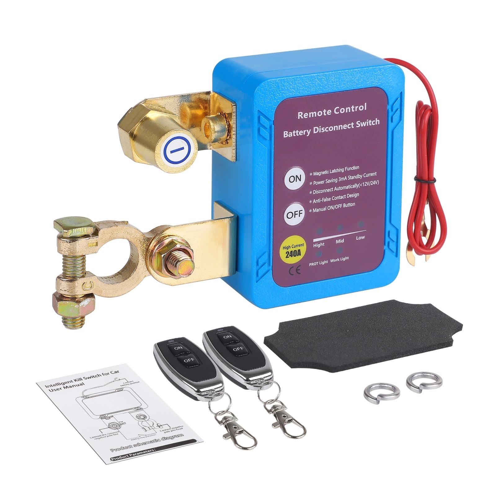 For ensemble de camion de voiture, interrupteur antivol, batterie
