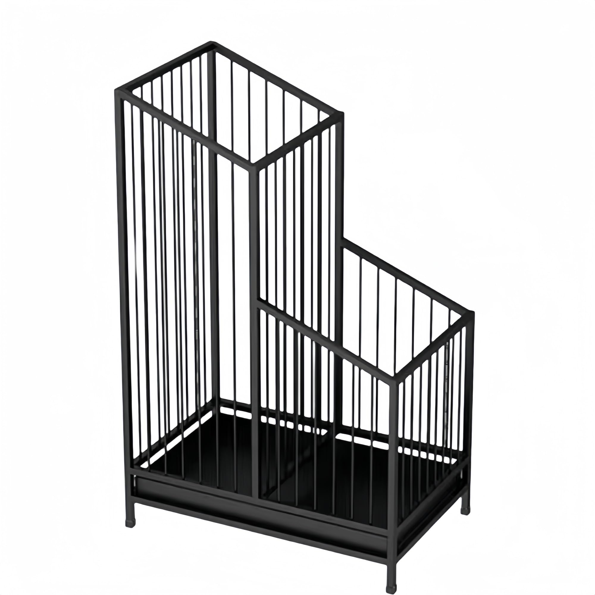 Umbrella stand, 25*62cm, 40*62cm square umbrella stand with removable drip tray, vertical cane drying umbrella stand, freestanding umbrella stand for office restaurant home(Black,40*62cm)