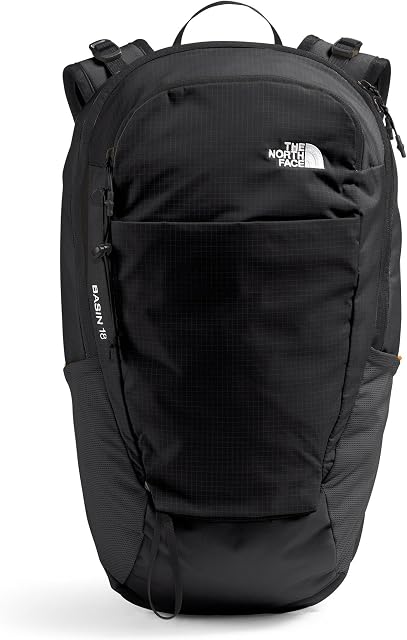 THE NORTH FACE Basin 18 Litre Technical Daypack with Rain Cover - Sternum Strap, Hiking Pole Attachment, Stash Pocket