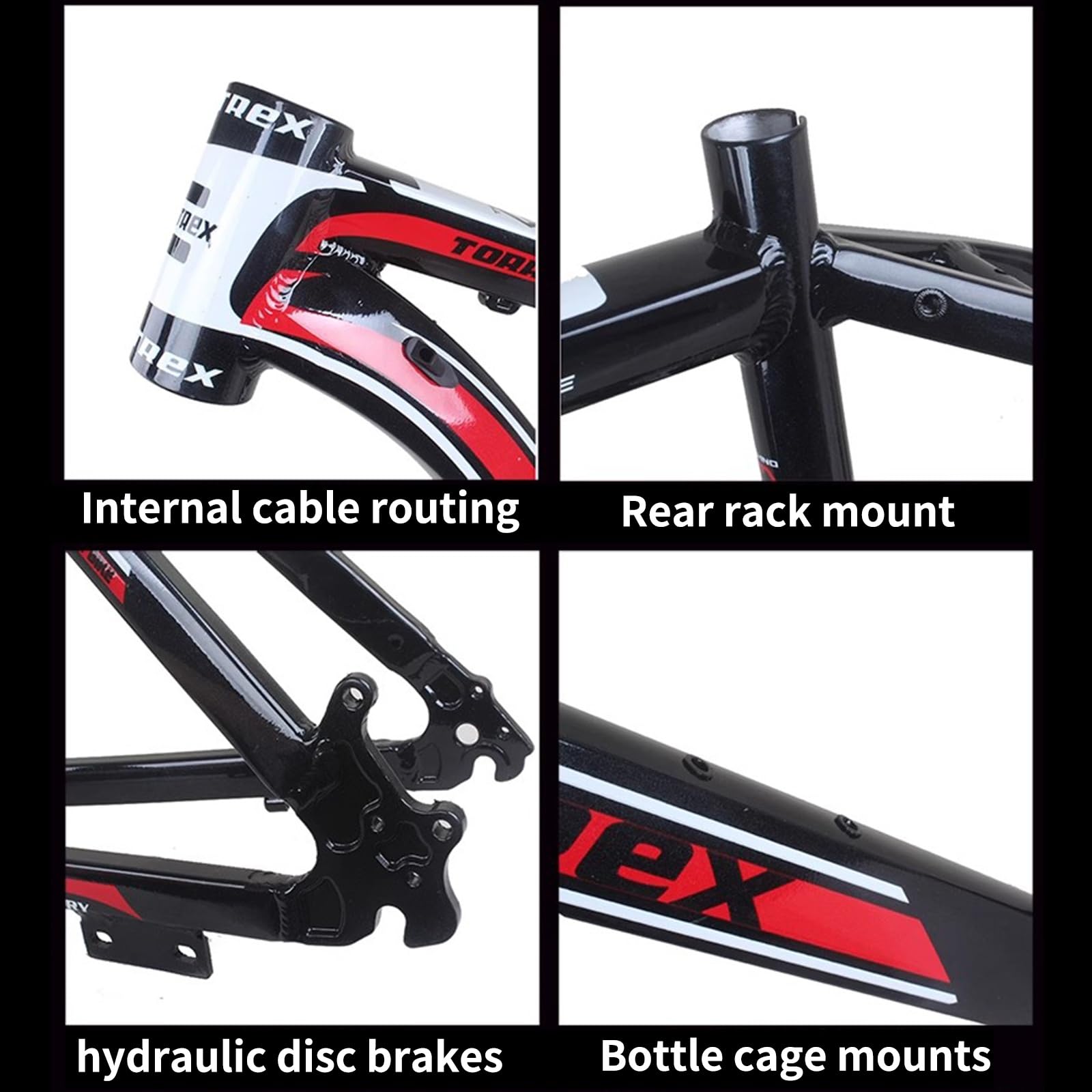Bike Frame 26er Hardtail Mountain Bike Frame 17'' Aluminum Alloy Bikes Frame Disc Brake QR 135MM Internal Routing