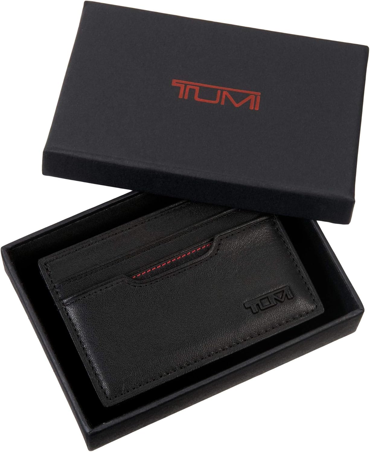 TUMI - Delta Slim Card Case - Men's Leather Wallet for Everyday & Travel - Black