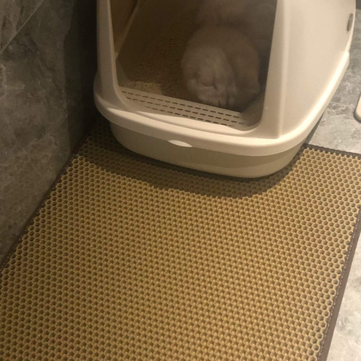 Cat Litter Box Mats for Catching & Trapping Kitty Litter, 45 x 60cm