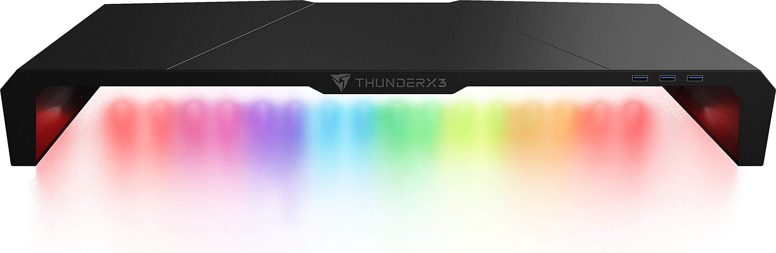 Support de table ThunderX3 AS5-Hex RGB pour écran avec hub 3xUSB 3.0 (Noir), AS5HEX