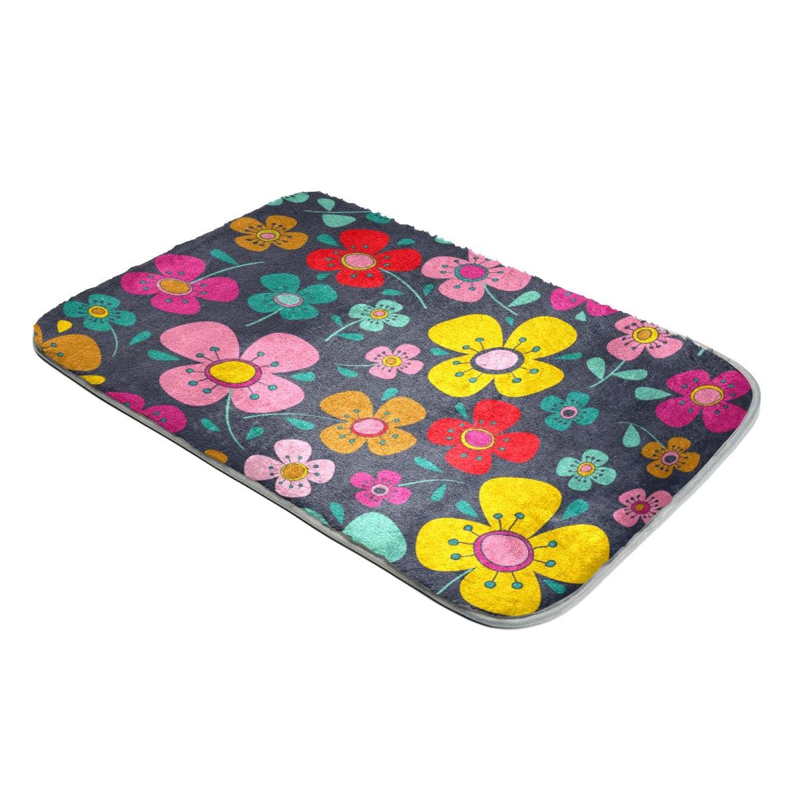 Tapis à poils longs motif fleurs pour salon cosy et chaleureux