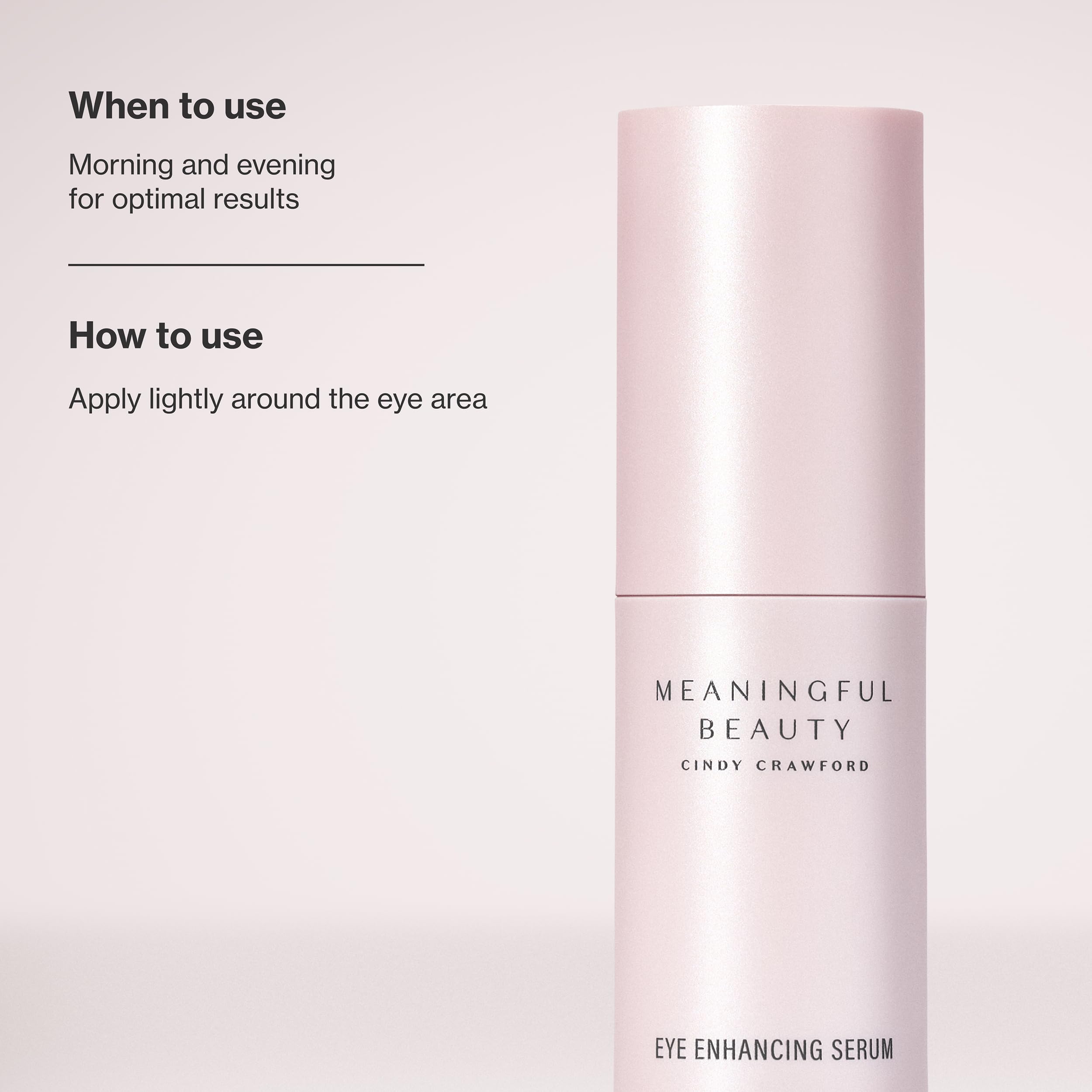 Meaningful Beauty Eye Enhancing Serum Anti-Wrinkle Hydrating Formula, 0.5 Fl Oz