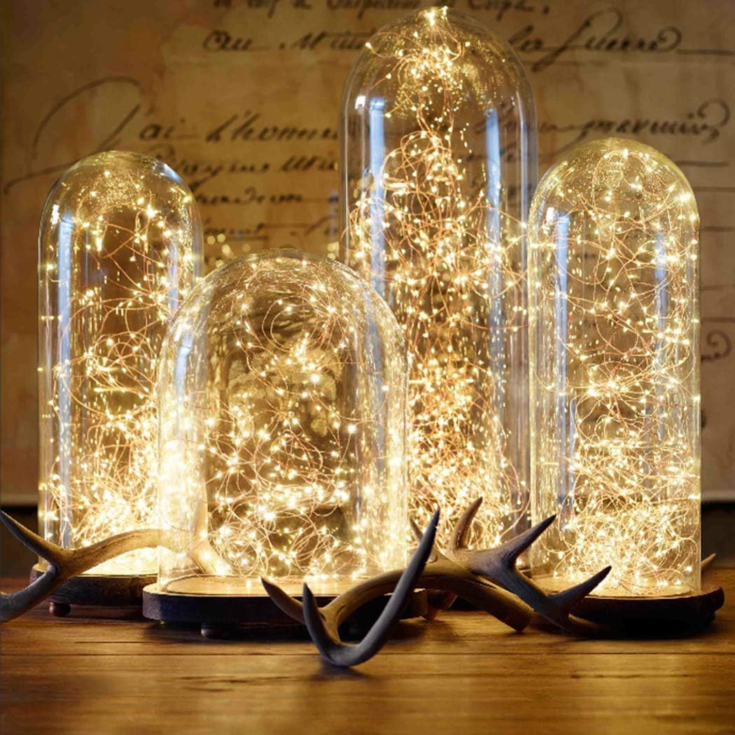 USB Starry Lights, Outgeek 32.8ft LED String Light 100 LEDs Fairy Light for Wedding Party Festival Home Decorations Bedroom Patio (Warm White with Remote)