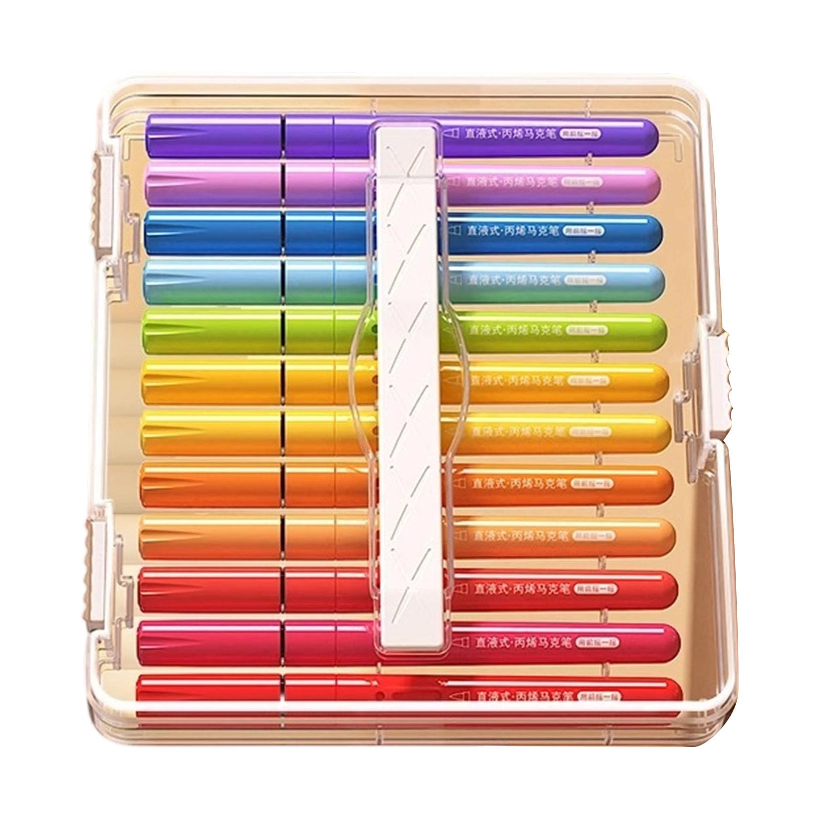 Tsophreniq 12/24 Colors Acrylic Pen Marker Drawing Pens Colouring Pen Art Supplies for Rock Painting Glass Markers