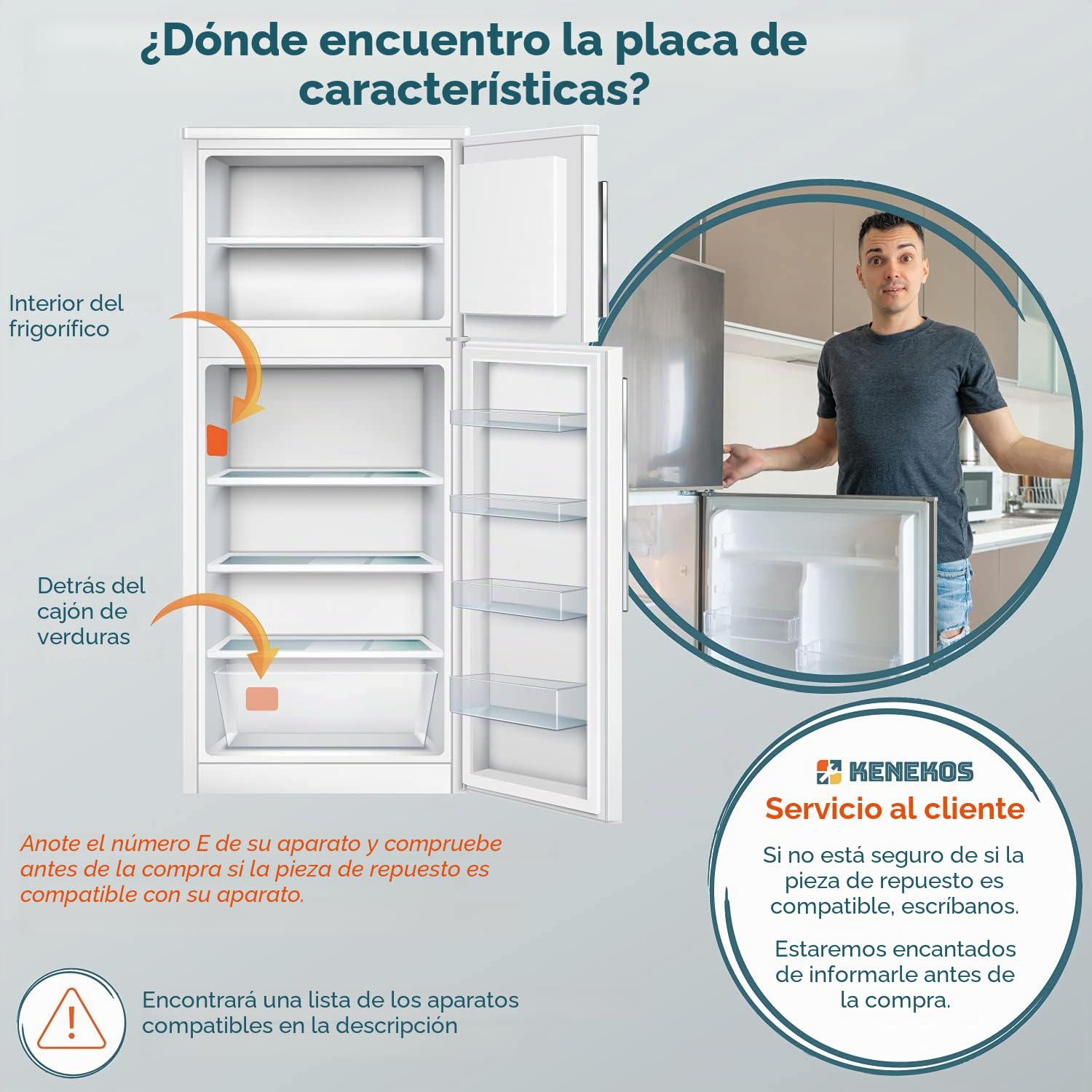 Kenekos - Juego de 2 bisagras de puerta para frigorífico Bosch Siemens 00481147/481147 Neff AEG Electrolux 407131425/8 Miele 5546050 Quelle Constructa Balay Congelador