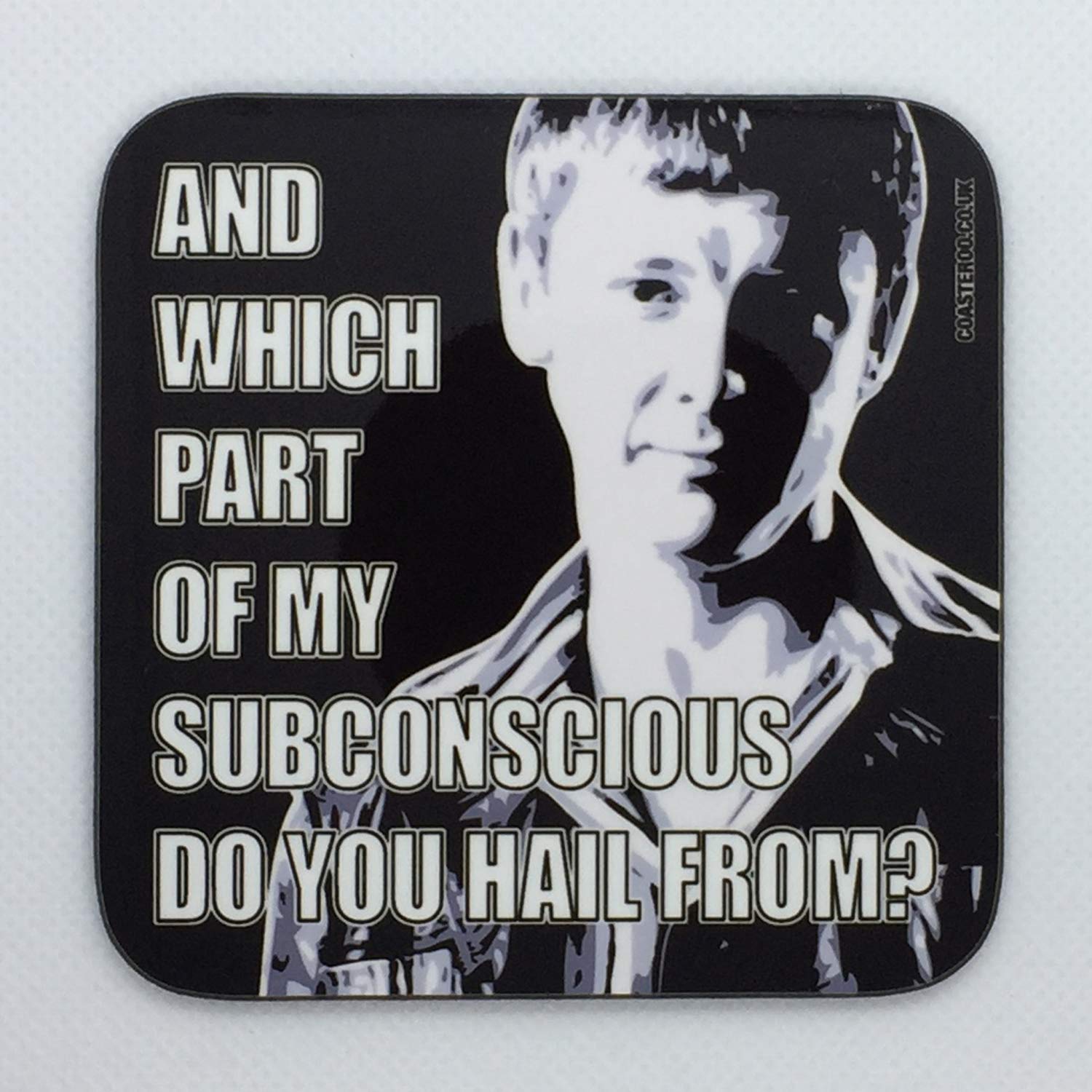 Part Of My Subconscious - Sam Tyler from Life On Mars - Drinks Coaster - Hardboard - 9cm x 9cm - Gloss Finish