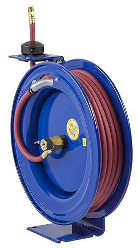 Miniatura 10 de EZ-Coil carrete para manguera seguro de alto rendimiento, 300 psi, incluye manguera, diámetro interno de la manguera 14 pulgada, 25 pies de
