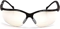 Vista 3 de Pyramex Venture II Bifocal Readers Safety Glasses Protective Eyewear, 2.5 Diopters, Amber