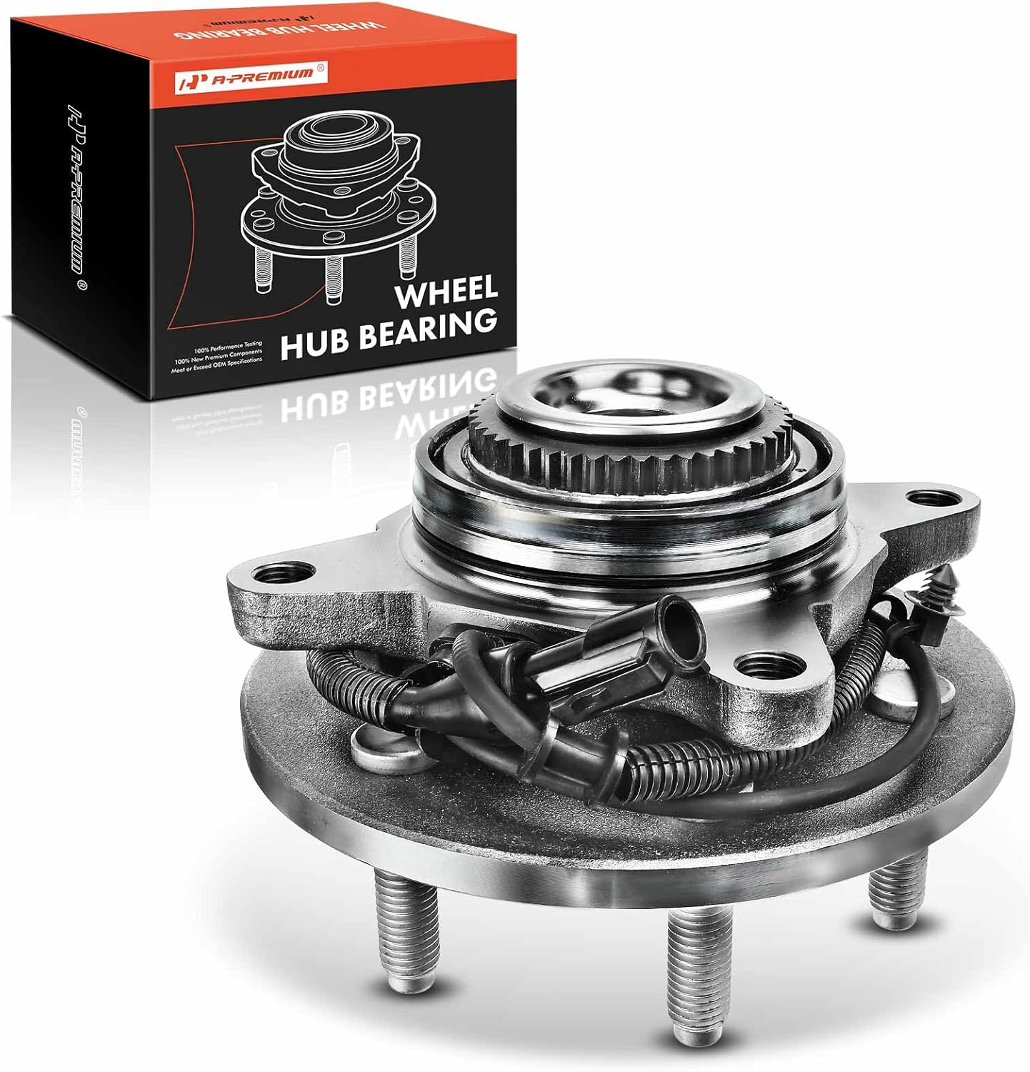 A-Premium Front Wheel Bearing and Hub Assembly with ABS & 6-Lug Compatible with Ford F-150 F150 2005-2008 & Lincoln Mark LT 2006-2008