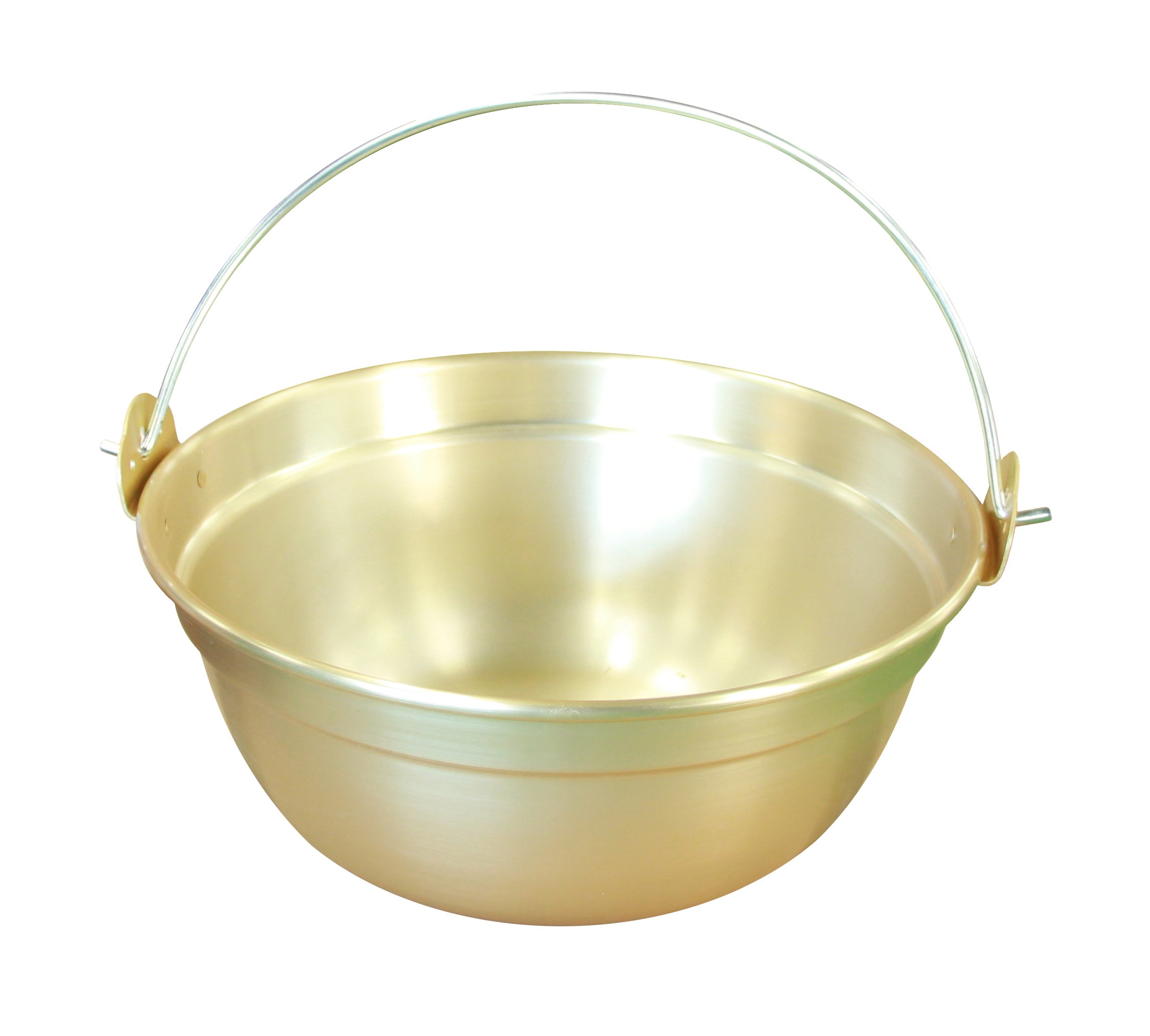 Amazon｜アルマイト ツル付段付鍋 36cm ゴールド｜両手鍋 オンライン通販
