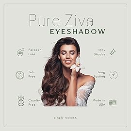Pure Ziva Navy Blue Grey Gray Silver Matte Opaque Vegan Pressed Powder Single Eyeshadow; Talc, Paraben & Cruelty Free