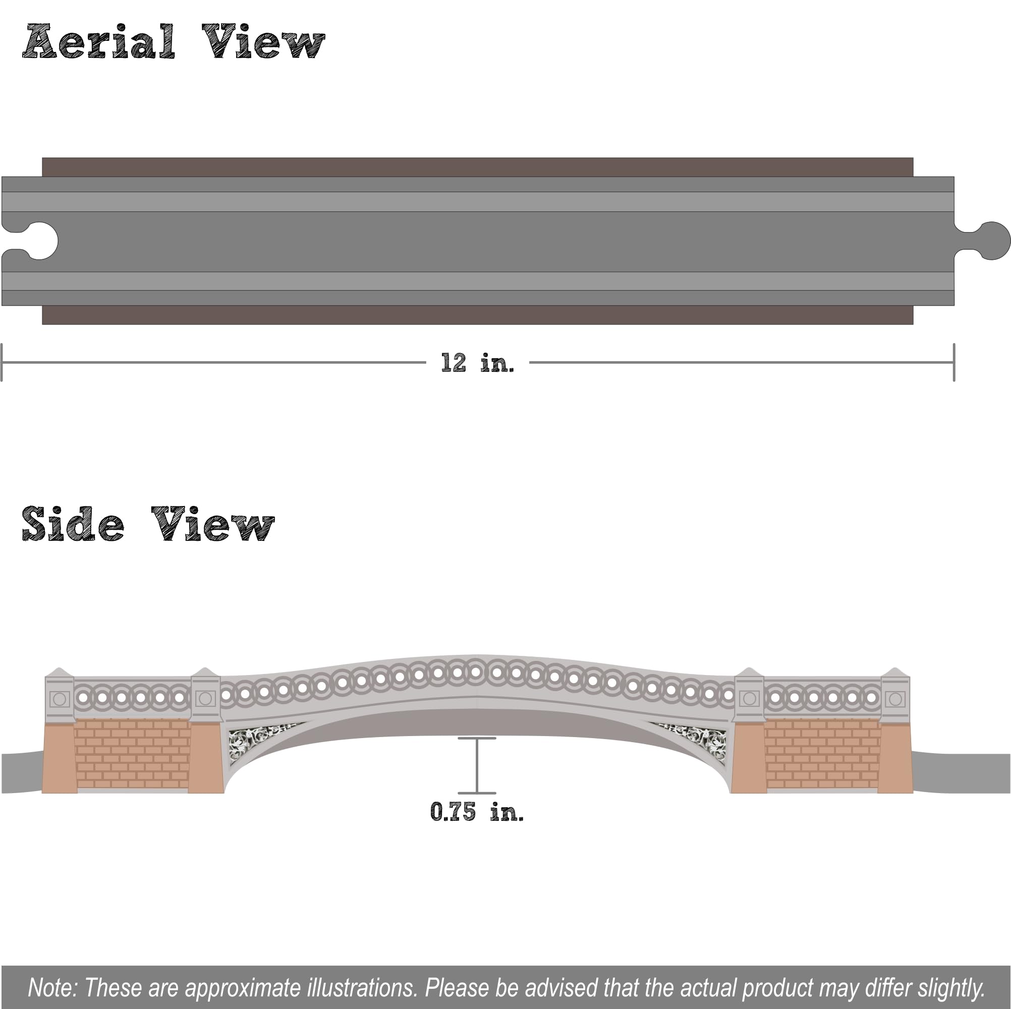 Bow Bridge - 12 inches - Made in USA