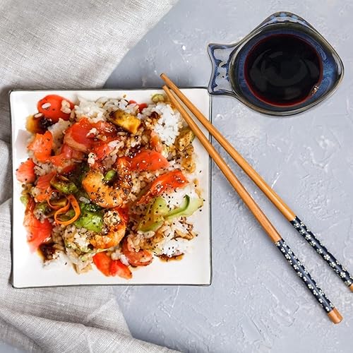 Miniatura 7 de Cabilock Plato de salsa de soja en forma de pescado de cerámica para condimentos, lindo tazón de inmersión pequeño, platillo para aperitivo de