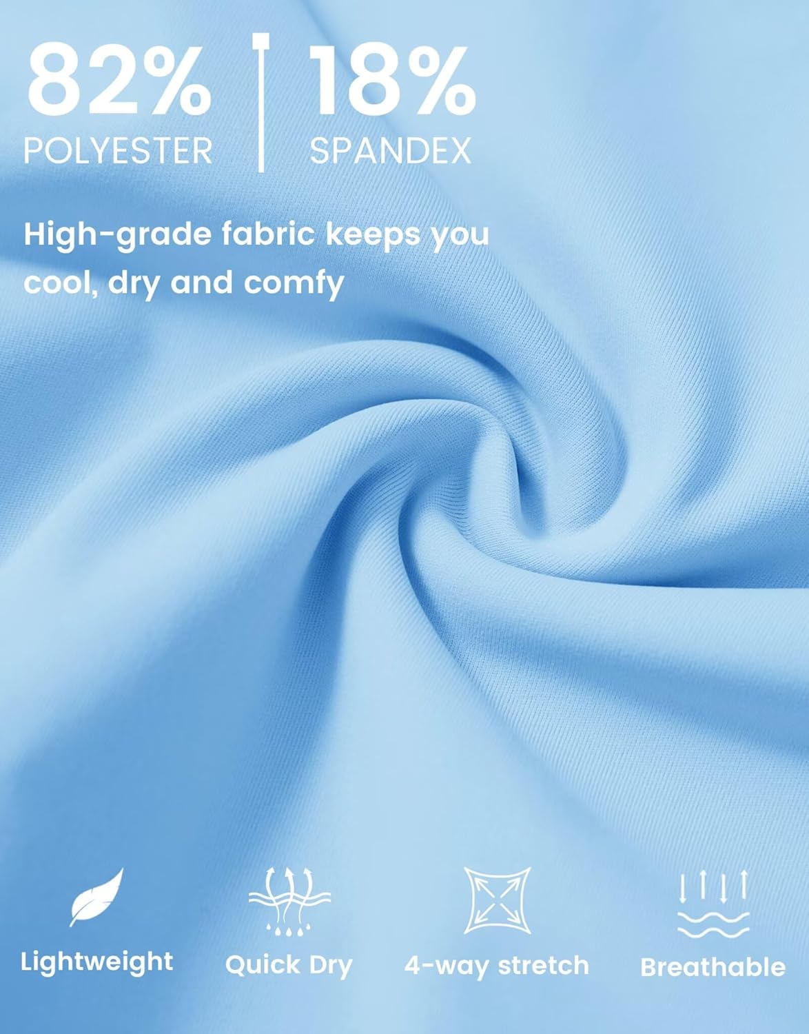 M MAELREG Men's Golf Pants Stretch Business Casual 4 Pockets Ankle Zip Lightweight Breathable Quick Dry Jogger Sweatpants - Image 5