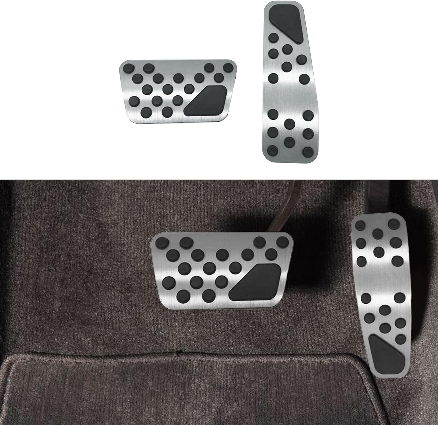 Auto Aluminum Pedal Covers, Auto No Drilling Accelerator