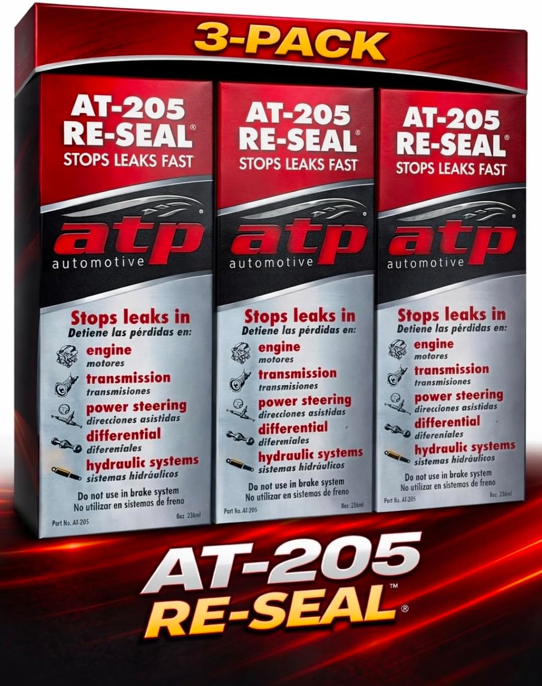 ATP-205 Seal Leak Stopper 8 Ounce - 3 Pack