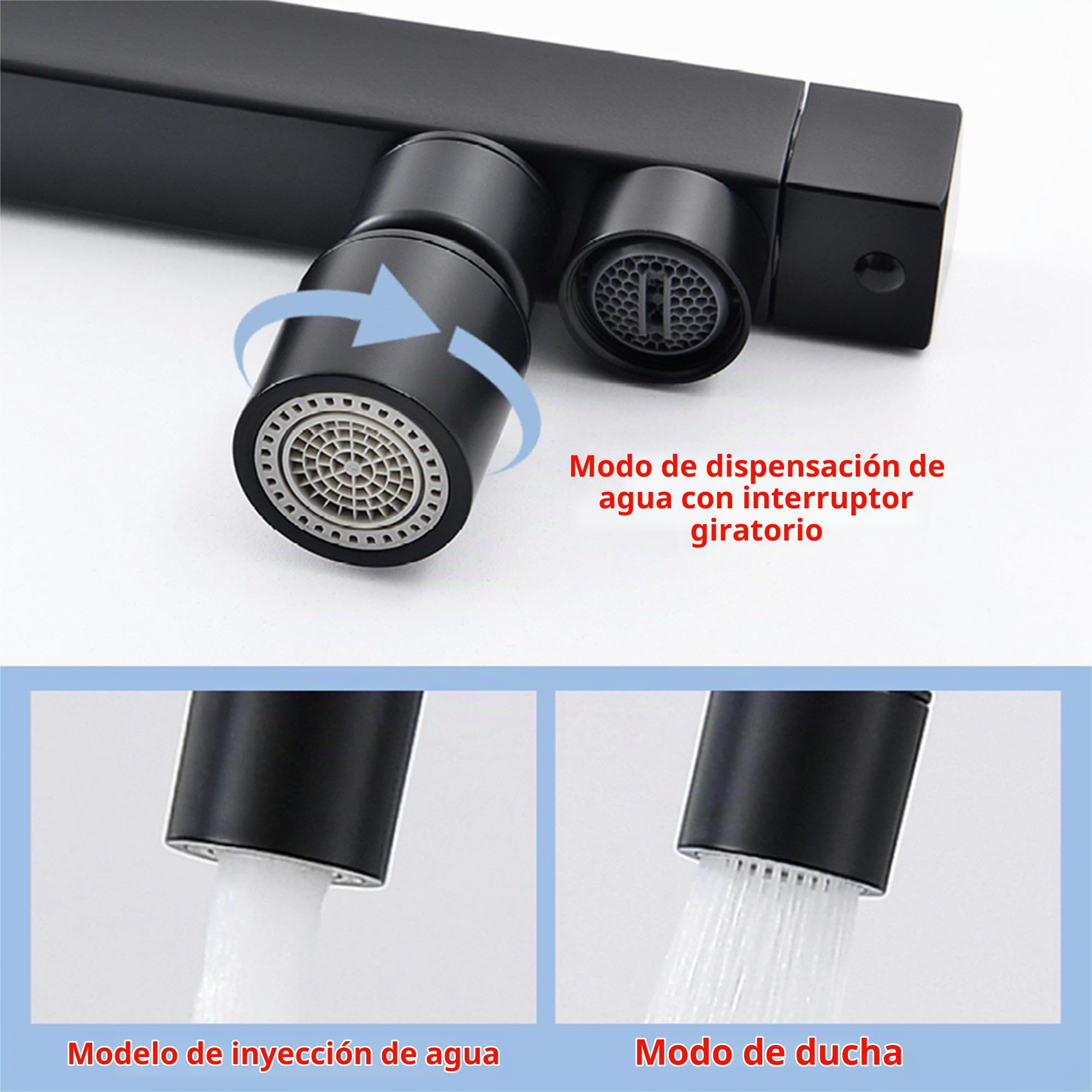 Grifo Cocina Abatible,grifo Cocina Osmosis,grifo De Cocina Tres Vias Osmosis Abatible,Grifo De Fregadero Plegable Giratorio 360°,Grifo Para Fregadero Bajo Ventana,material De Latón (Negro)