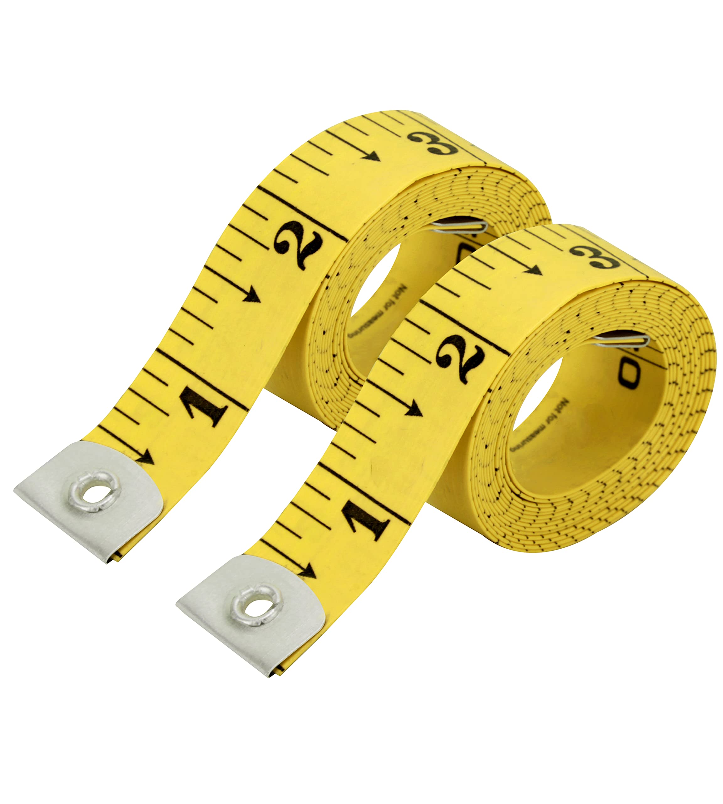Pack of 2 Fabric Tape Measure, Measuring Tape for Body |Soft Measuring Tape for Sewing Cloth & Weight Loss Medical Body Measurement Nursing Craft 60 inch,150 cm