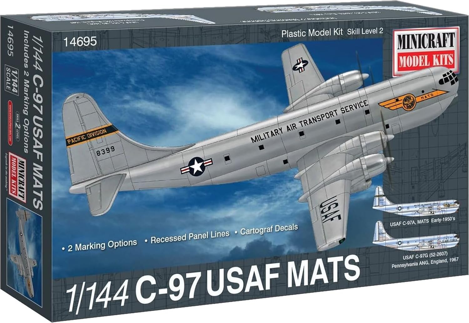 Minicraft C-97 USAF MATS Airplane Model Kit (1/144 Scale)