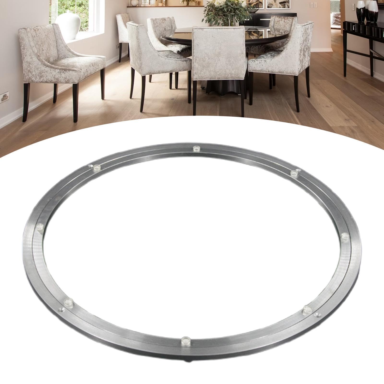 Plato Giratorio con Rodamiento, Base Giratoria, Soporte Giratorio, Aleación de Aluminio, Rotación Silenciosa, Fácil Mantenimiento, Adecuado para, 24inch