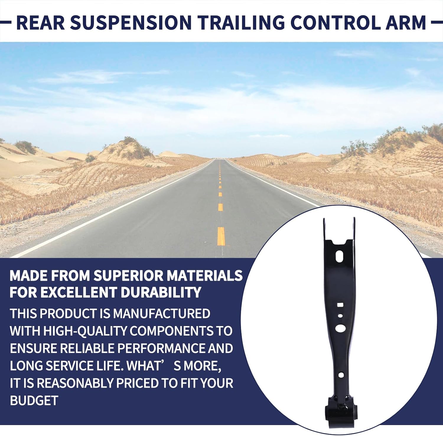 Rear Suspension Trailing Control Arm 20250-FL001 20250FL001 Compatible with Subaru Crosstrek Forester Wrx 2018-2023