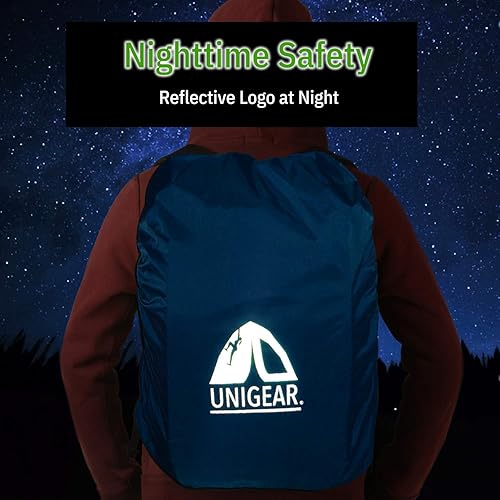 Miniatura 5 de Unigear Funda impermeable para mochila de 196.850 in, ultraportátil y duradera con 2 correas antideslizantes con hebilla, diseño de bolsa de
