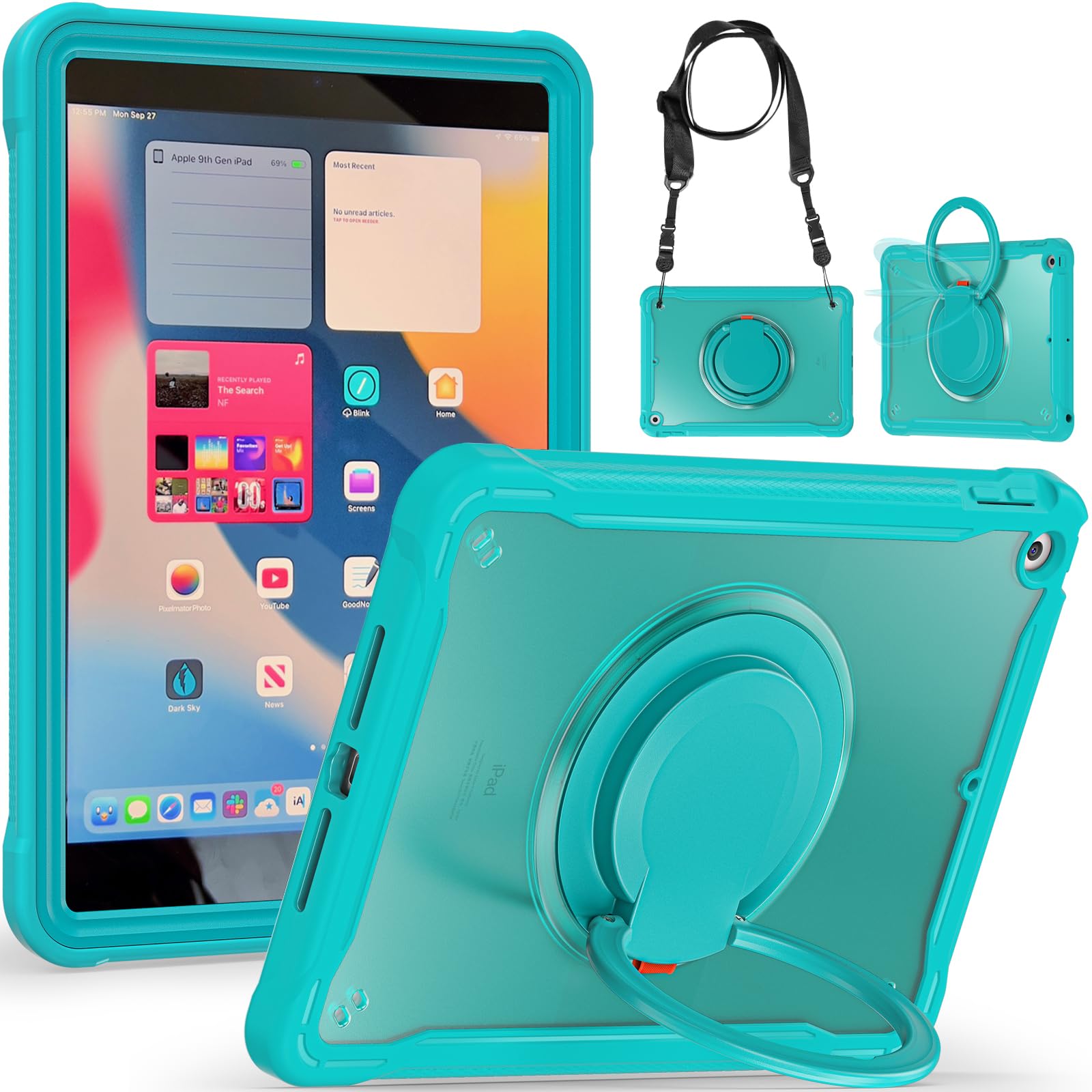 Amazon.co.jp: 【利便性・スタンド】iPad 9世代対応 ケース カバー 