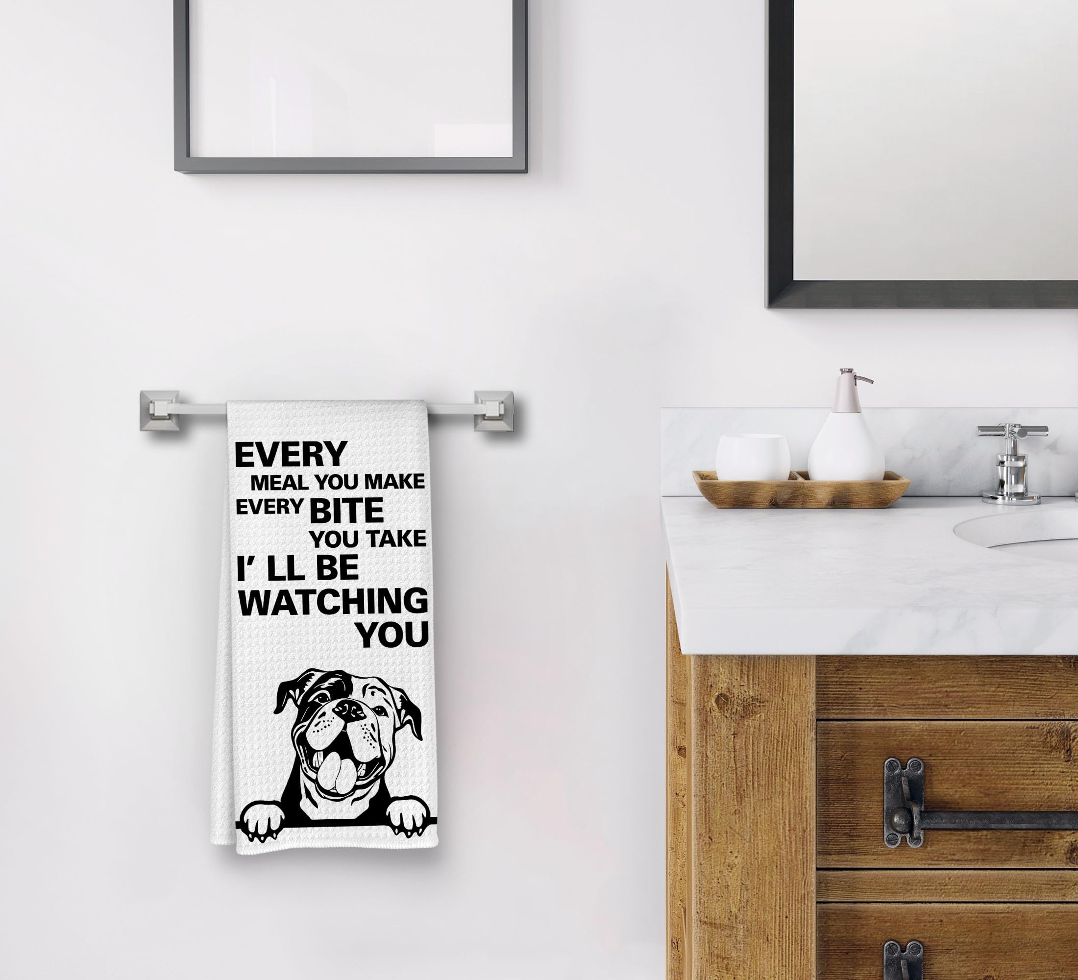 Lustiges Geschirrtuch Mit Hundemotiv – 40x61 Cm, Polyester, Saugfähig, Perfekt Für Hundeliebhaber & Als Küchendeko