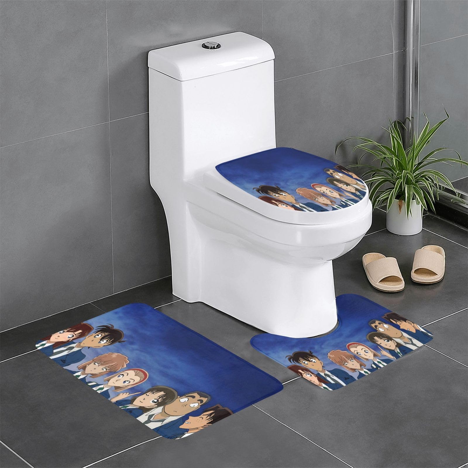 Amazon｜人気 名探偵コナン トイレマット 滑り止め バスルームマット 