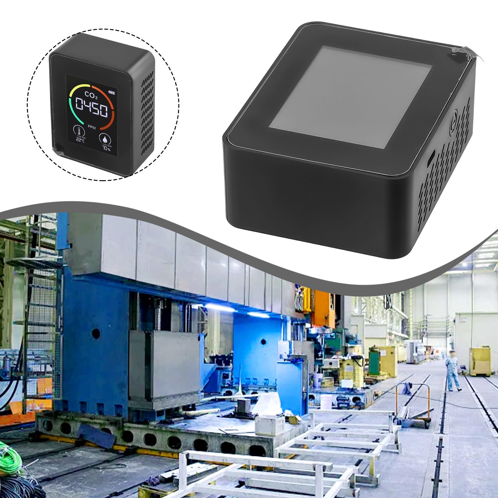 Mini CO2 Detektor Tragbar - 3-in-1 Luftqualitätsmonitor Mit Temperatur & Feuchtigkeit
