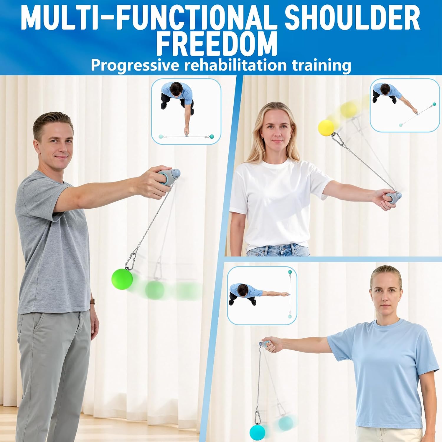 Shoulder Rehab System for Rotator Cuff Recovery & Frozen Shoulder
