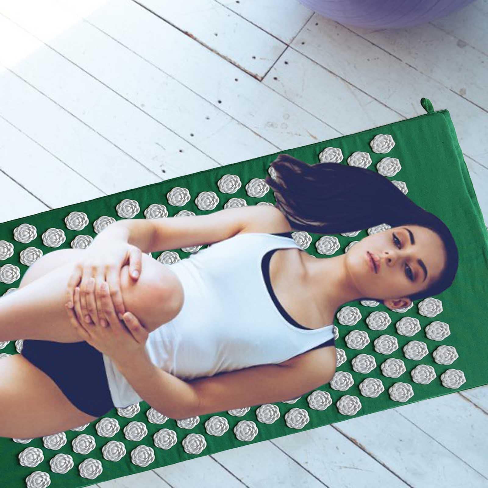 Masaje de acupresión | Colchoneta de Punto de presión portátil con Lotus Strike - Colchoneta de Masaje Colchoneta de presión Relajación Muscular Alivio del estrés Almohada de Masaje Regalo de relaja